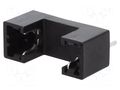 Fuse holder; 5x20mm; 6A; Pitch: 21.4mm; black; 250V; Cutout: Ø1.5mm PROFFUSE ZHL12