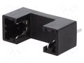 Fuse holder; 5x20mm; 6A; Pitch: 21.4mm; black; 250V; Cutout: Ø1.5mm PROFFUSE ZHL12