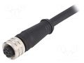 Connector: M12; plug; female; PIN: 8; straight; 36V; IP67; cables IFM ELECTRONIC E11856
