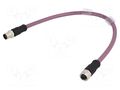 Cable: for sensors/automation; PIN: 5; CAN-Bus; plug; PUR; IP68 IFM ELECTRONIC E11591