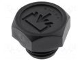 Fill plug; diameter 2 mm side breather hole; Thread: G 1/4" ELESA+GANTER TCDF.1/4