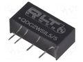 Converter: DC/DC; 2W; Uin: 4.5÷5.5VDC; Uout: 5VDC; SIL; 0.03ppm/°C QLT POWER QDC2WSIL5/5