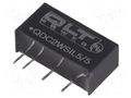 Converter: DC/DC; 2W; Uin: 4.5÷5.5VDC; Uout: 5VDC; SIL; 0.03ppm/°C QLT POWER QDC2WSIL5/5