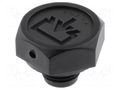 Fill plug; diameter 2 mm side breather hole; Thread: G 1/8" ELESA+GANTER TCDF.1/8