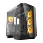 Darkflash DY470 computer case (black) + 4 fans, darkFlash DY470 Black