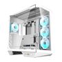 Darkflash DY470 computer case (white) + 4 fans, Darkflash DY470 White