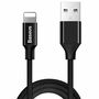 Baseus Yiven fabric braided cable USB / Lightning 1.8M black (CALYW-A01), Baseus 6953156253667 6953156253667