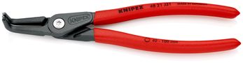 KNIPEX 48 21 J31 Precision Circlip Pliers for internal circlips in bore holes with non-slip plastic coating grey atramentized 210 mm 48 21 J31 4003773048657