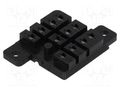 Socket; PIN: 11; 10A; 240VAC; H: 11mm; W: 37.8mm; on panel; for PCB SCHRACK RM78702