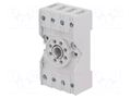 Socket; PIN: 8; 10A; 250VAC; on panel,for DIN rail mounting; octal RELPOL PZ8