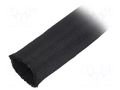 Braid; ØBraid : 25÷29mm; PET,polyester; black; Helagaine Twist-In HELLERMANNTYTON TWIST-IN-29-PET-BK