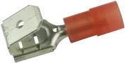 TERMINAL, PIGGYBACK, 0.25IN, CRIMP, RED MC29475