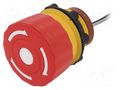 Switch: emergency stop; 22mm; Stabl.pos: 2; NC; red; 1.5A/250VAC ONPOW LAS1-A22Y-01TSB/L