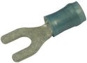 TERMINAL, SPADE/FORK, #8, CRIMP, BLUE 8-32059-1