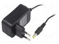 Power supply: switching; mains,plug-in; 12VDC; 2A; 24W; 82.7% LVSUN AC/DC-LV12/2