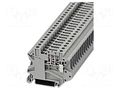 Splice terminal: rail; 20A; 500V; screw terminal; grey; polyamide PHOENIX CONTACT UT4-TG