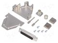 Connector: D-Sub; PIN: 25; plug; female; soldering; for cable; black ENCITECH DCRP25-DBS-CF65