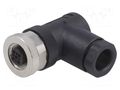 Connector: M12; plug; PIN: 4; female; A code-DeviceNet / CANopen TE Connectivity T4112002041-000