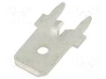 Terminal: flat; 6.35mm; 0.8mm; male; THT; brass; tinned; straight FIX&FASTEN PCRS250