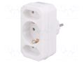 Connector: AC supply; splitter; Type: Euro,child protection LOGILINK LPS221