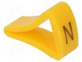 Markers; Marking: N; 6÷10.5mm; H: 16mm; A: 10mm; -30÷100°C; leaded KURANT MZ-3/N