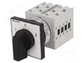 Switch: cam switch; Stabl.pos: 3; 20A; 1-0-2; panel; Poles: 4; Pos: 3 LOVATO ELECTRIC GX2075U