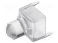 Fiber for LED; Ø3mm; L: 6.35mm; round; Front: convex BIVAR VLP-250-R