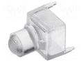 Fiber for LED; Ø3mm; L: 6.35mm; round; Front: convex BIVAR VLP-250-R