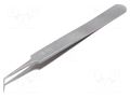 Tweezers; 115mm; for precision works; Blades: narrow,curved; 12g WELLER WEL.5BSA