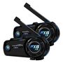 Fodsports FX8 Air motorcycle intercom two-pack (black), Fodsports FX8 Air 2 pack