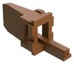 P-WEDGELOCK, 4POS, THERMOPLASTIC, BROWN AW4P-D