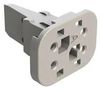 S-WEDGELOCK, 4POS, THERMOPLASTIC, GREY AW4S-A