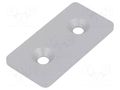 Flat bar; for profiles; with bore for countersunk screws; steel ELESA+GANTER GN967-30-60-F-1-SR