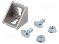 Angle bracket; for profiles; Width of the groove: 10mm; W: 38mm ELESA+GANTER GN960-40-10-40C-MT