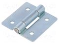 Hinge; Width: 50mm; stainless steel; H: 50mm; Holes pitch: 30/30mm ELESA+GANTER GN136-ST-50-50-B