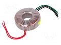 Transformer: toroidal; 100VA; 230VAC; 17V; 17V; 2.94A; 2.94A; Ø: 97mm INDEL TST100W/2X17V