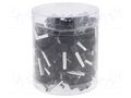 Kit: bootlace ferrules; insulated; 6mm2; 18mm; black; 200pcs. NINIGI TUL-KPL-6/18BK