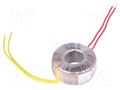 Transformer: toroidal; 35VA; 230VAC; 17V; 2.05A; Leads: cables; IP00 INDEL TST35W/17V