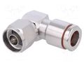 Connector: N; plug; male; CNT; angled 90°; 50Ω; clamp; for cable CommScope 300BPNR-C