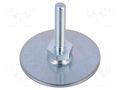 Foot; Base dia: 60mm; M8; steel; Plunger length: 40mm; Plating: zinc ELESA+GANTER GN40-60-M8-40A0S