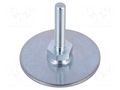 Foot; Base dia: 60mm; M8; steel; Plunger length: 40mm; Plating: zinc ELESA+GANTER GN40-60-M8-40A0S