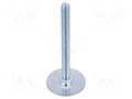 Foot; Base dia: 60mm; M12; steel; Plunger length: 125mm ELESA+GANTER GN40-60-M12-125A0S