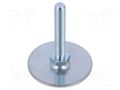 Foot; Base dia: 60mm; M10; steel; Plunger length: 60mm ELESA+GANTER GN40-60-M10-60A0S