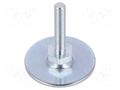 Foot; Base dia: 50mm; M8; steel; Plunger length: 40mm; Plating: zinc ELESA+GANTER GN40-50-M8-40A0S