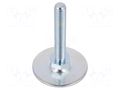Foot; Base dia: 50mm; M10; steel; Plunger length: 60mm ELESA+GANTER GN40-50-M10-60A0S