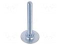 Foot; Base dia: 80mm; M10; steel; Plunger length: 100mm ELESA+GANTER GN40-80-M10-100A0S
