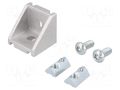 Angle bracket; for profiles; Width of the groove: 6mm; W: 28mm ELESA+GANTER GN961-30-6-30C-MT