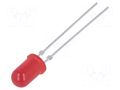 LED; red; 5mm; 1÷2mcd; 50°; Front: convex; 1.9÷2.4VDC; No.of term: 2 VISHAY TLLR5401