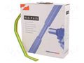 Heat shrink sleeve; 2: 1; 9.5mm; L: 5m; yellow-green HELLERMANNTYTON HIS-9.5/4.7-GNY