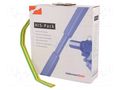 Heat shrink sleeve; 2: 1; 9.5mm; L: 5m; yellow-green HELLERMANNTYTON HIS-9.5/4.7-GNY